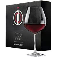 ROD Wine Juego de Copas de Vino Tinto - Vasos de Cristal en Titanio sin Plomo- con una Taza Grande 650 ml- Copas de Vino…